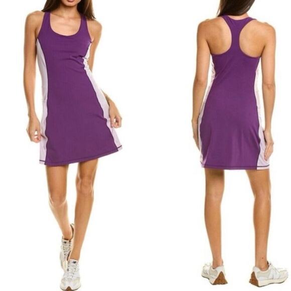 Sweaty Betty Power Stretchy Workout Dress with Shorts Colorblock NEW Retail $118 - Picture 2 of 13